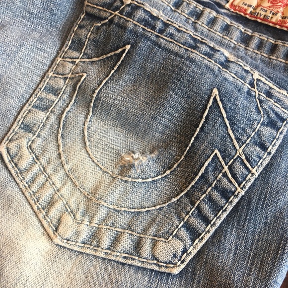 True Religion Bobby Big T Denim Shorts ~ 30 - Picture 4 of 16